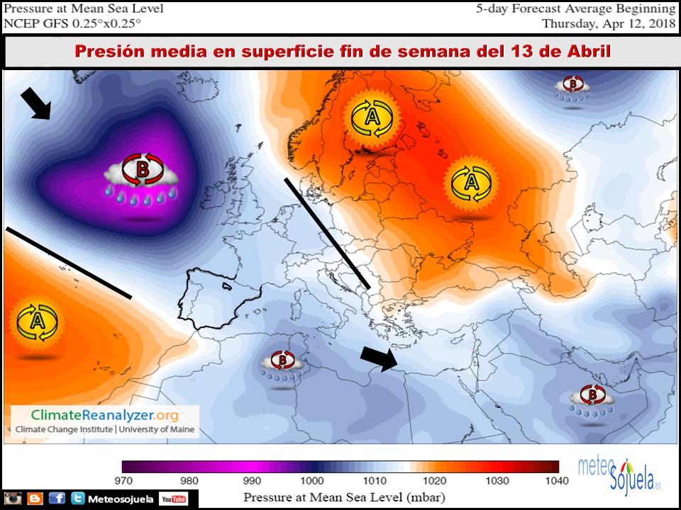 Modelos de Presiones en superficie . Meteosojuela