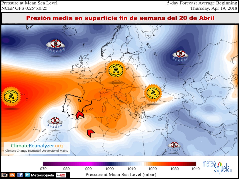 Modelos de Presiones en superficie . Meteosojuela