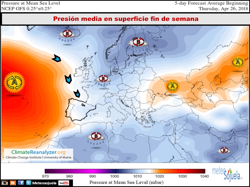 Modelos de Presiones en superficie . Meteosojuela