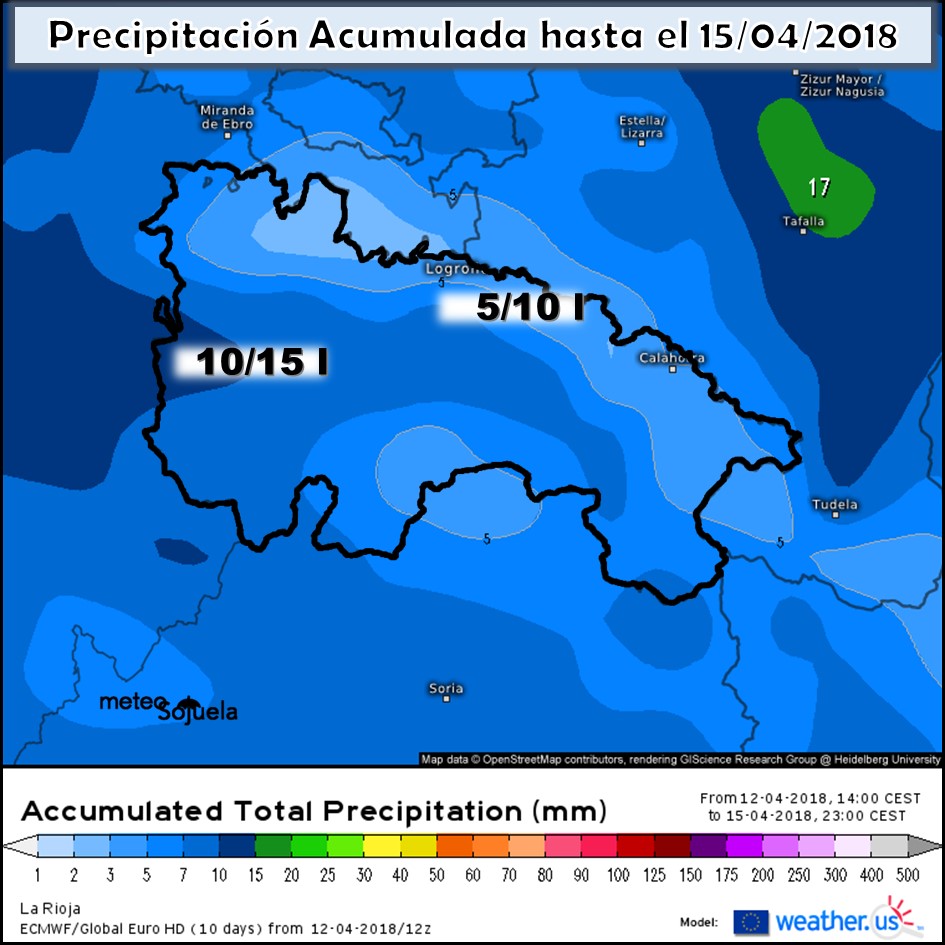 Modelo meteorologico de precipitación acumulada