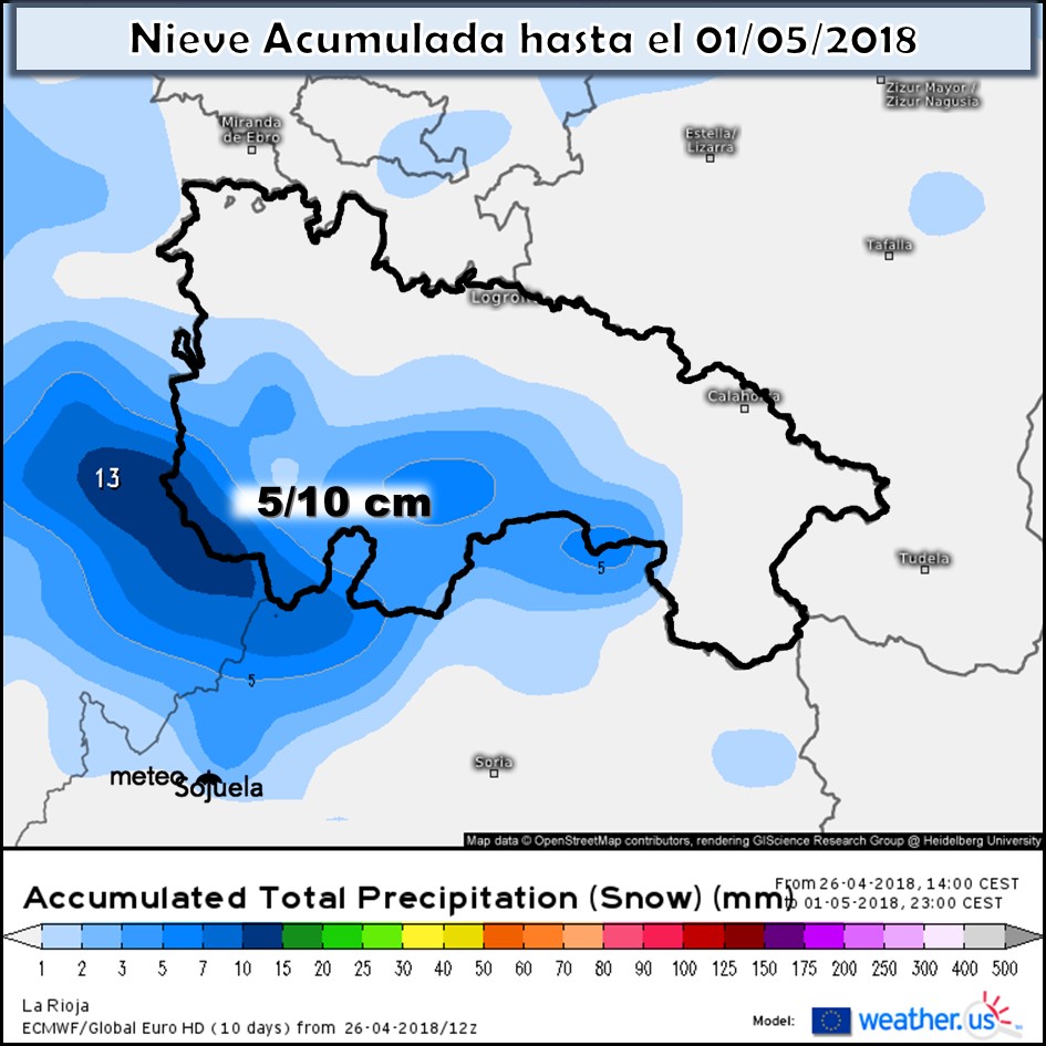 Modelo meteorologico de precipitación acumulada