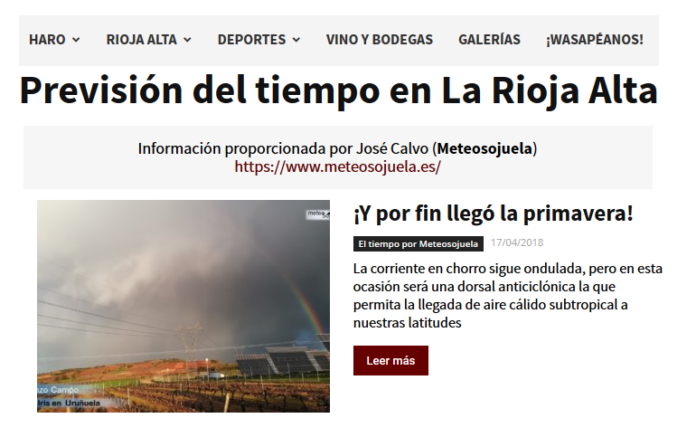 Poratada Harodigital.com.Meteosojuela Poratada Harodigital.com.Meteosojuela