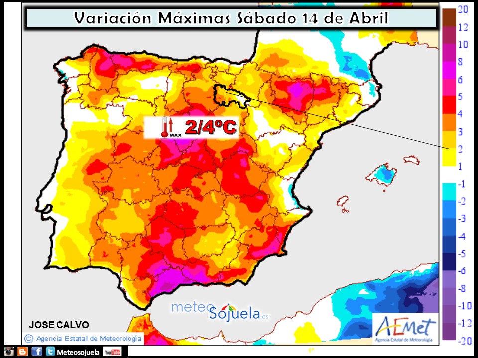 Mapa meteorologico de precipitacion de hoy en La Rioja. Meteosojuela