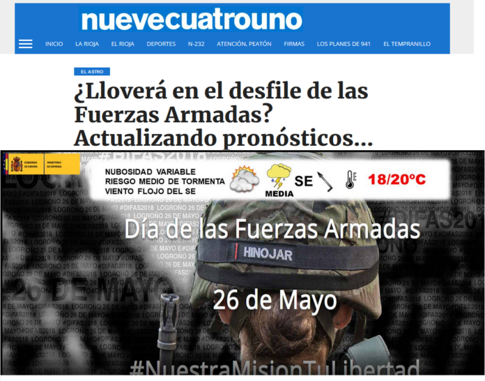 Portada de harodigital.com. Meteosojuela Portada de harodigital.com. Meteosojuela