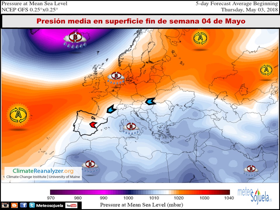 Modelos de Presiones en superficie . Meteosojuela