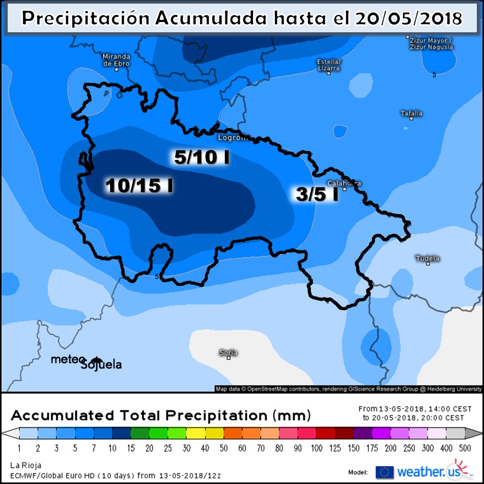 Modelo meteorologico de precipitación acumulada