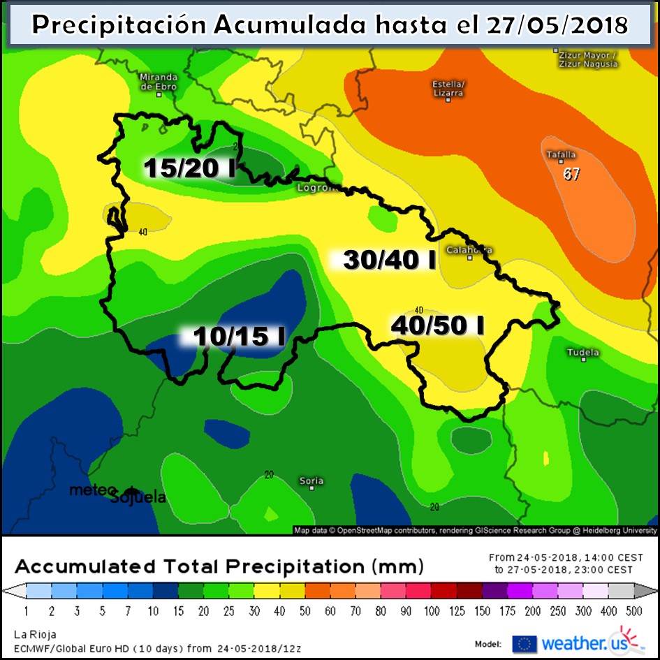 Modelo meteorologico de precipitación acumulada