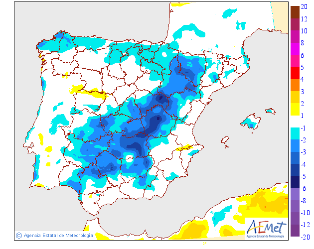Temperaturas máximas. AEMET.Meteosojuela
