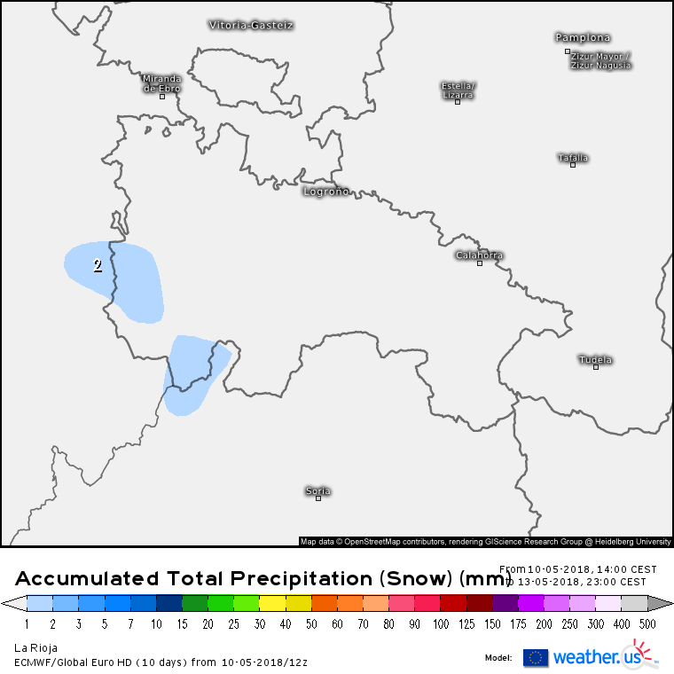 Modelo meteorologico de precipitación acumulada