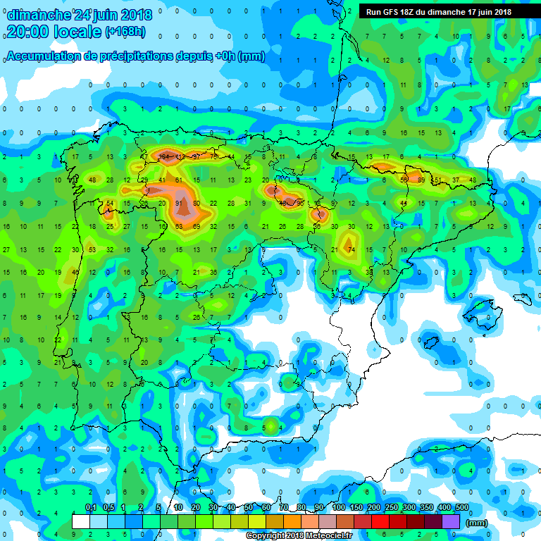 Modelos de precipitación acumulada.Meteosojuela
