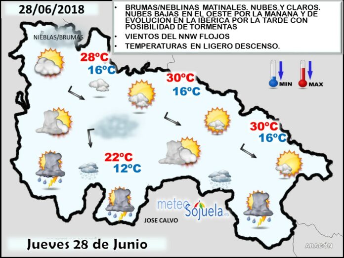 Mapa meteorologico isobárico de hoy en La Rioja. Meteosojuela Mapa meteorologico isobárico de hoy en La Rioja. Meteosojuela