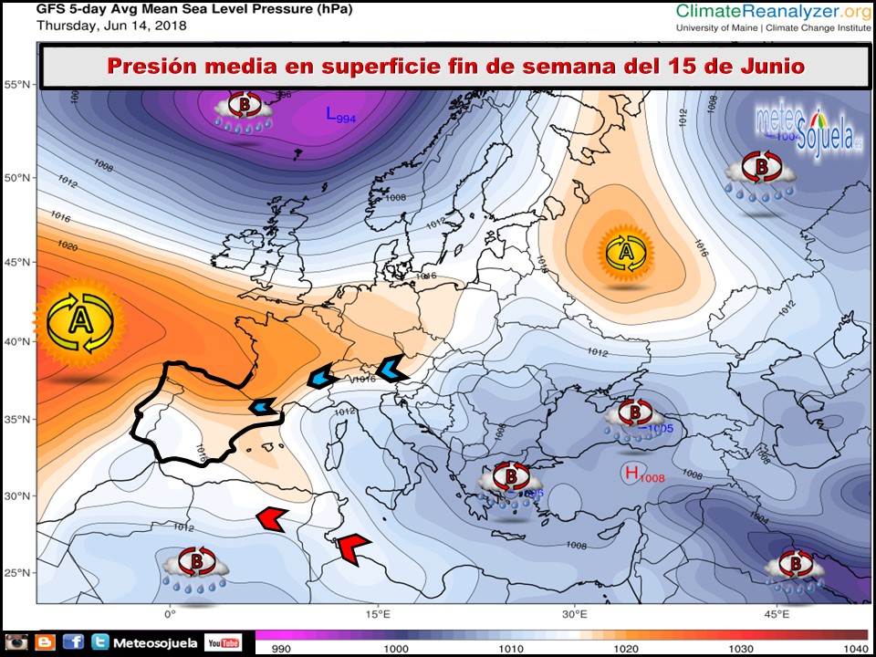 Modelos de Presiones en superficie . Meteosojuela