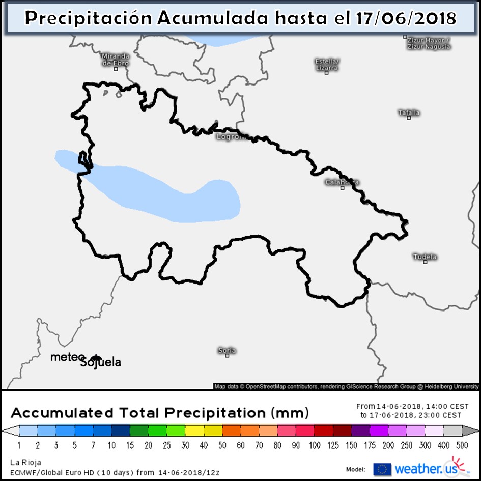 Modelo meteorologico de precipitación acumulada