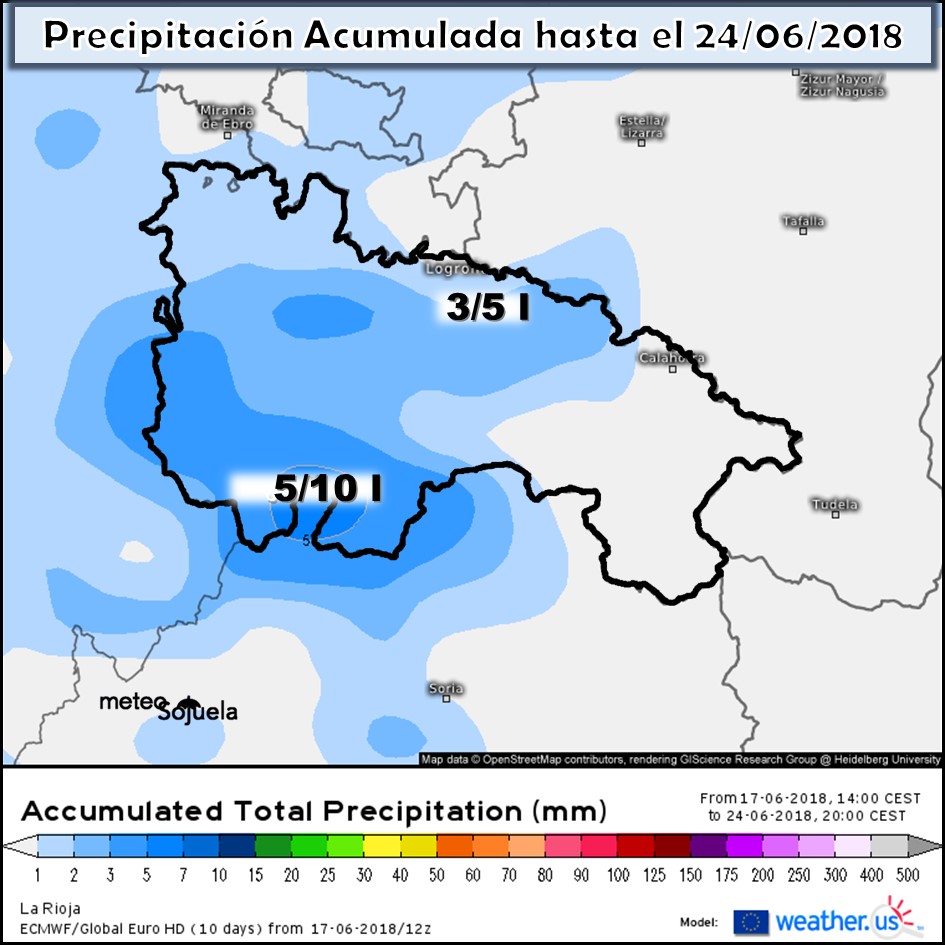 Modelo meteorologico de precipitación acumulada