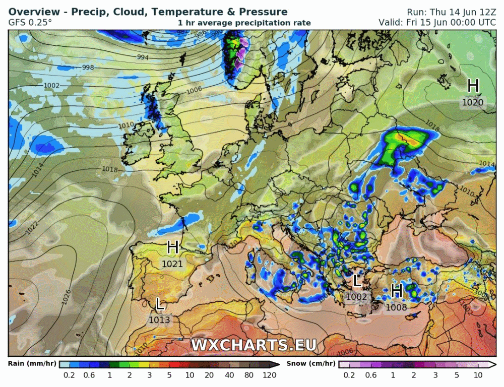 Animación Presiones en superficie .Meteosojuela