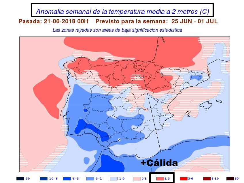 Anomalías en la temperatura y precipitación AEMET. Meteosojuela