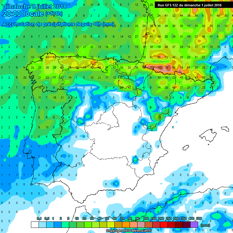 Modelos de precipitación acumulada.Meteosojuela