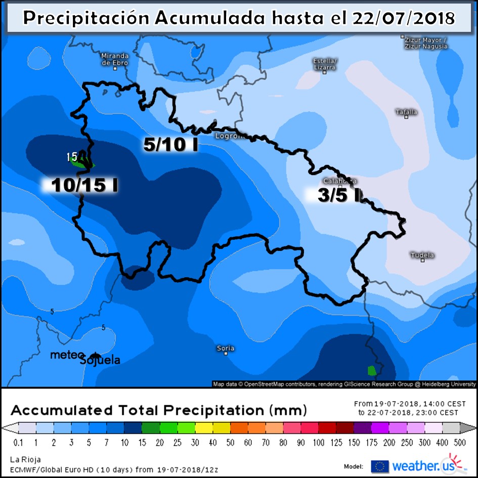 Modelo meteorologico de precipitación acumulada