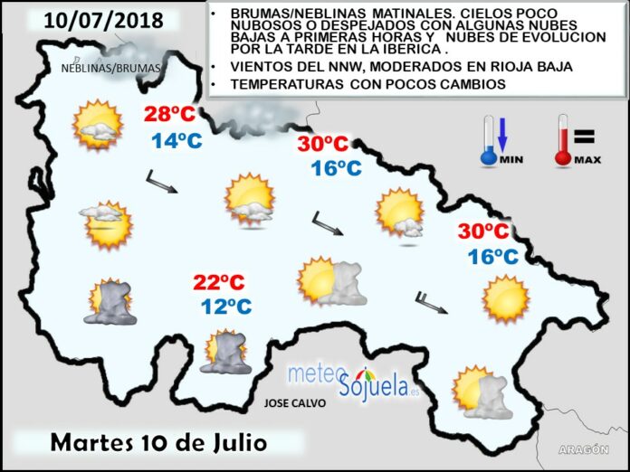 Mapa meteorologico isobárico de hoy en La Rioja. Meteosojuela Mapa meteorologico isobárico de hoy en La Rioja. Meteosojuela