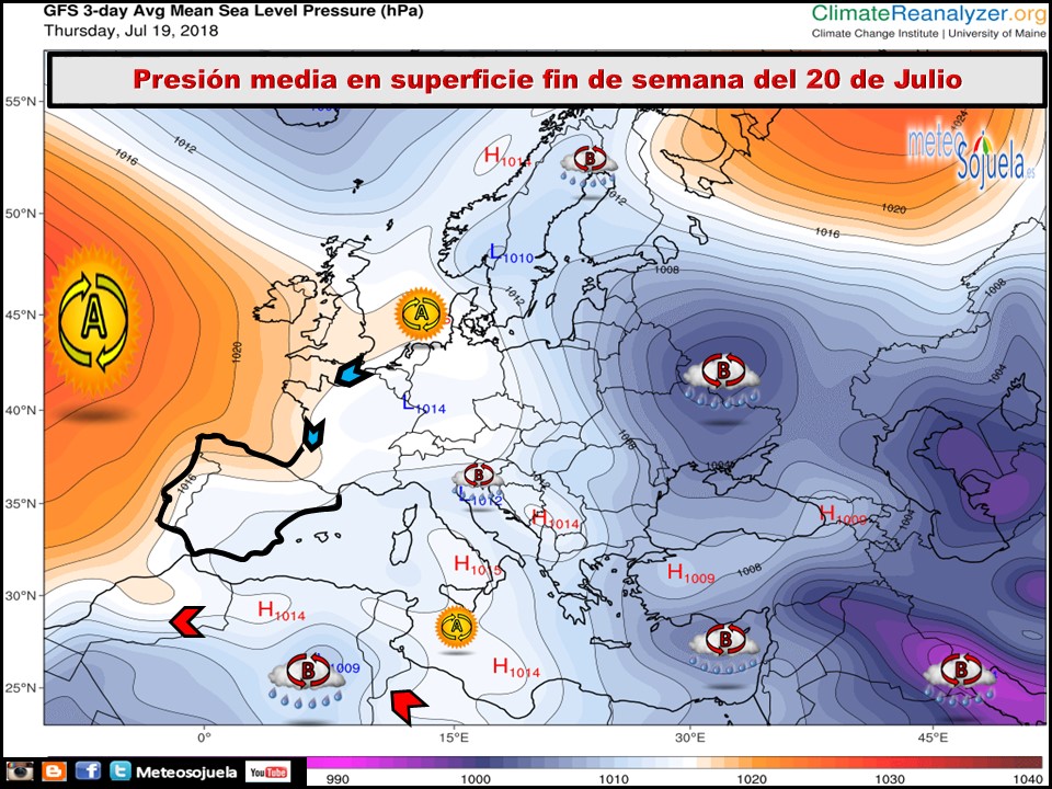 Modelos de Presiones en superficie . Meteosojuela