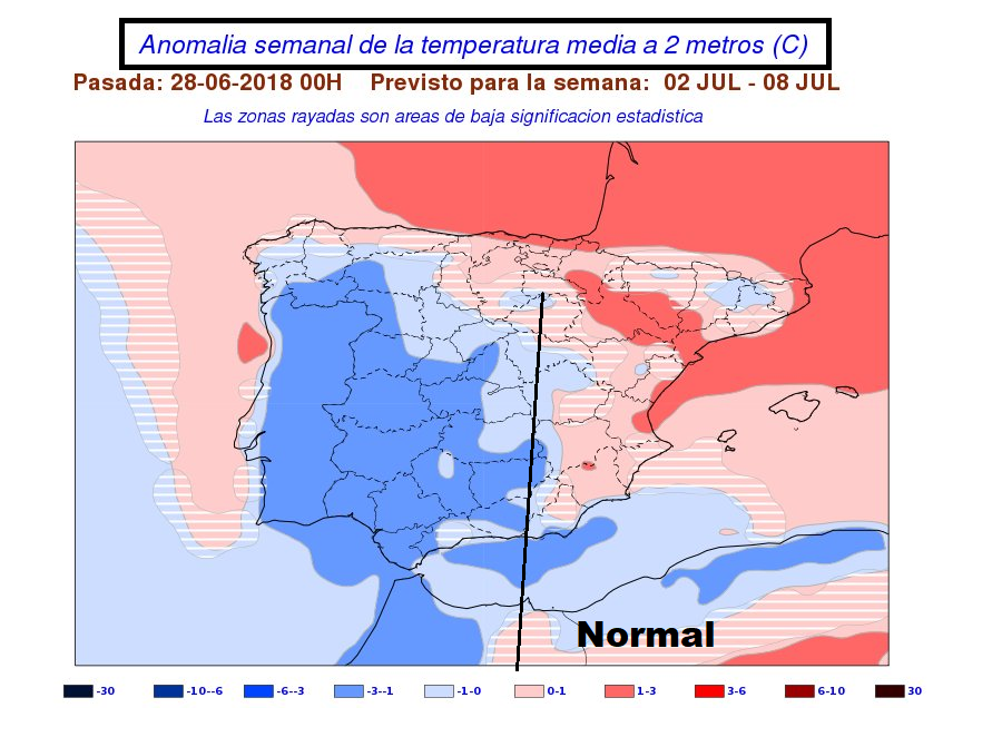 Anomalías en la temperatura y precipitación AEMET. Meteosojuela