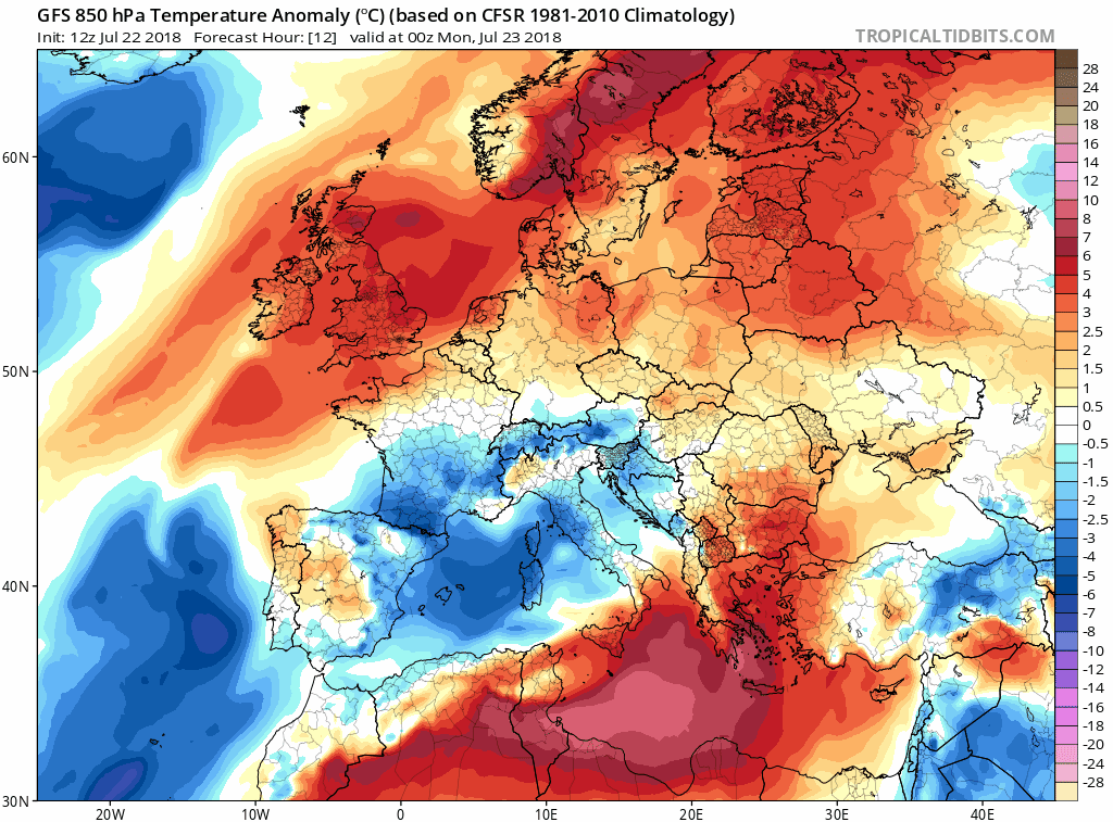 Animación de anomalías de temperaturas.Meteosojuela