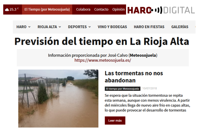 Portada Haro digital Meteosojuela Portada Haro digital Meteosojuela