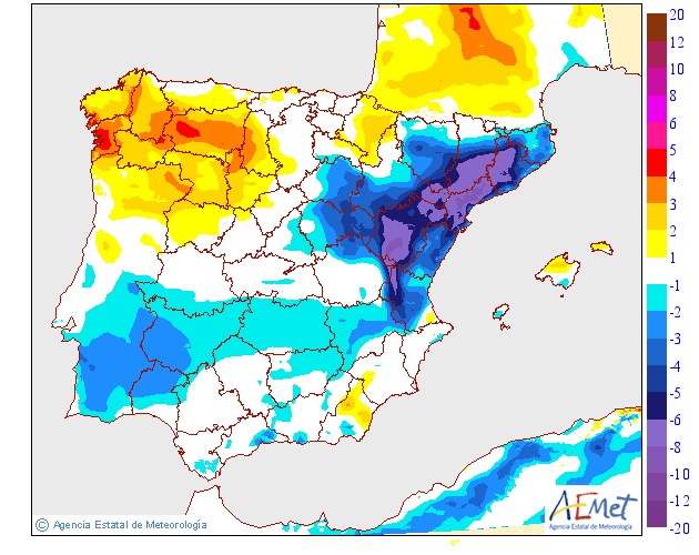 Temperaturas máximas. AEMET.Meteosojuela