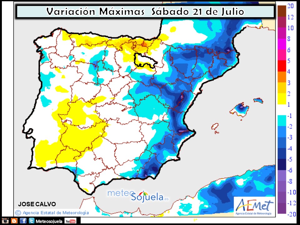 Modelo de precipitacion de AEMET.Meteosojuela