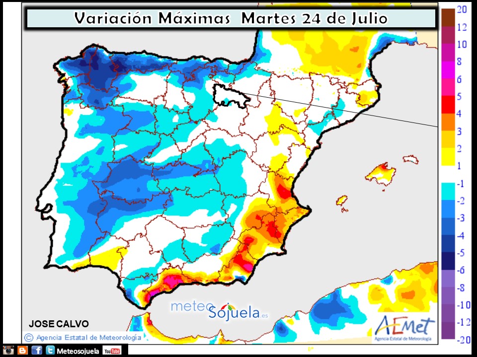 Modelo de precipitacion de AEMET.Meteosojuela