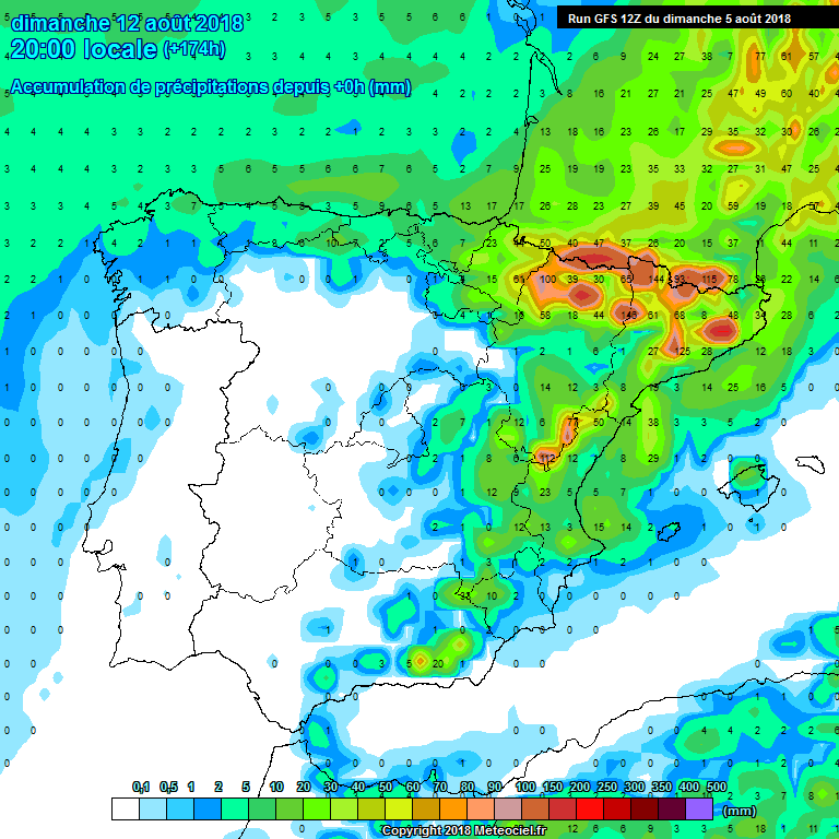 Modelos de precipitación acumulada.Meteosojuela