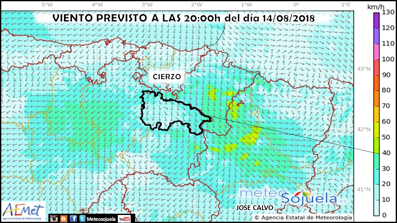 Modelo HARMONIE de viento.Meteosojuela,