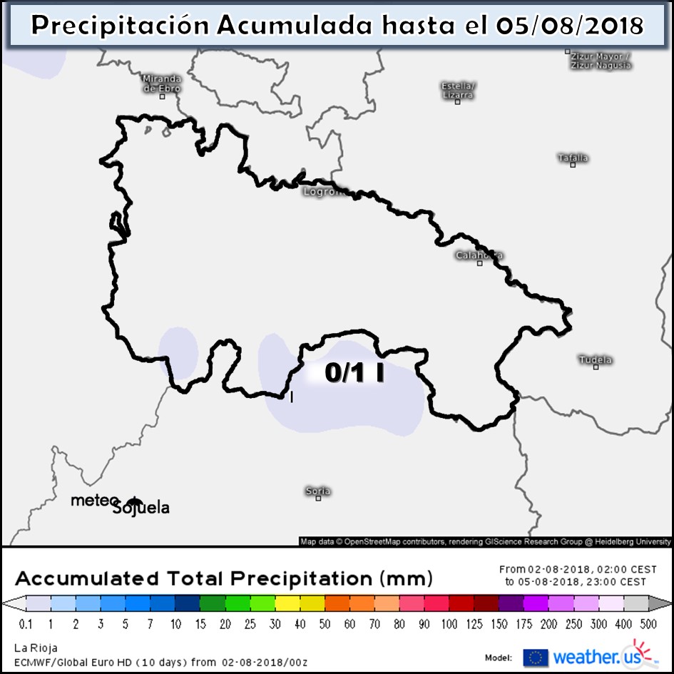 Modelo meteorologico de precipitación acumulada