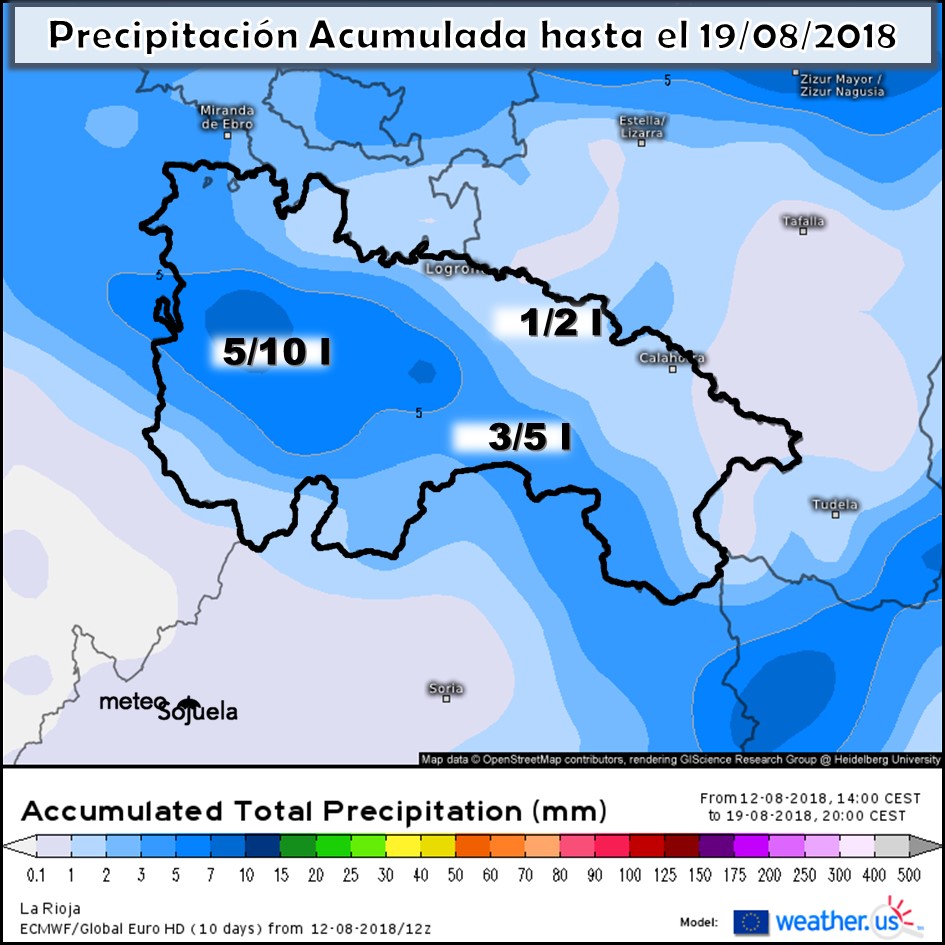 Modelo meteorologico de precipitación acumulada