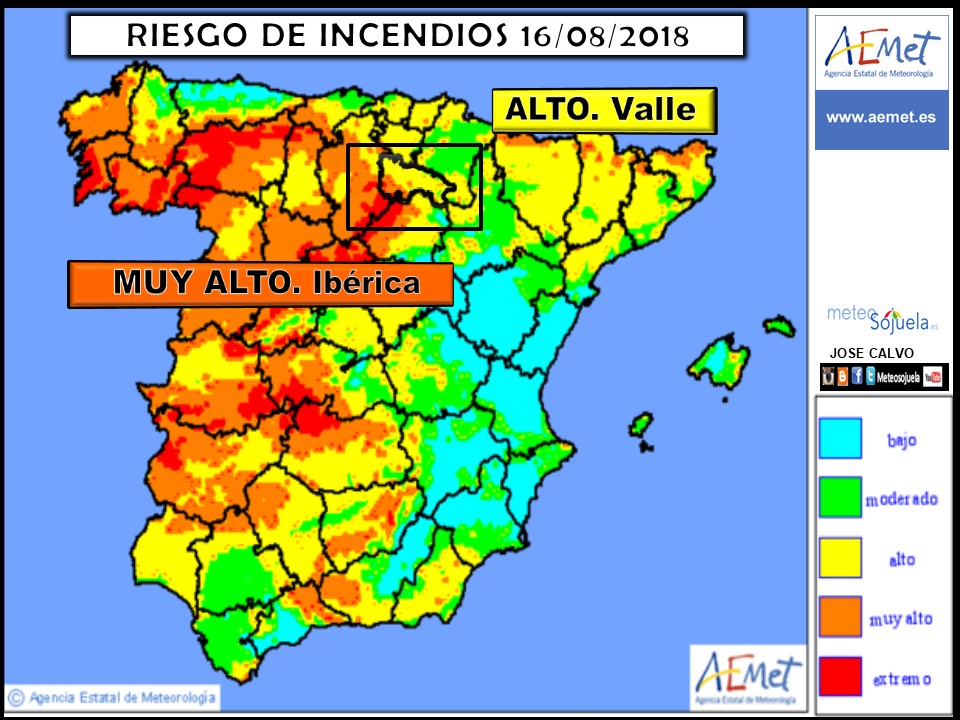 Riesgo de incendios. Meteosojuela