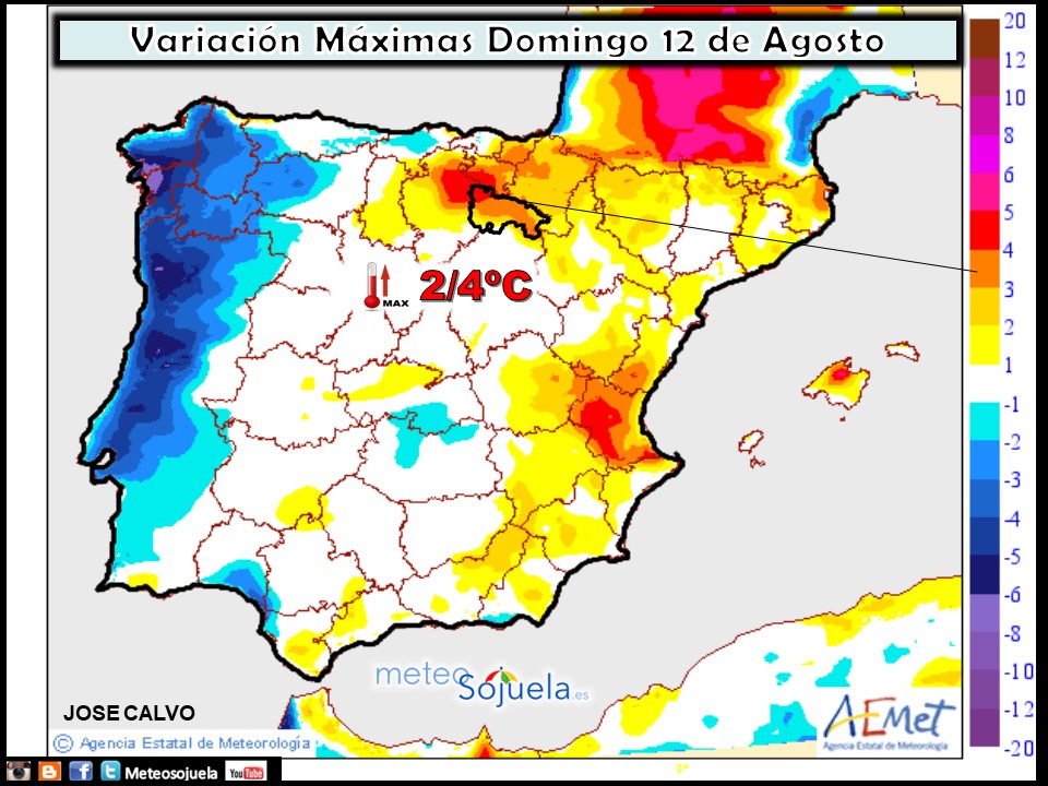 Modelo de precipitacion de AEMET.Meteosojuela