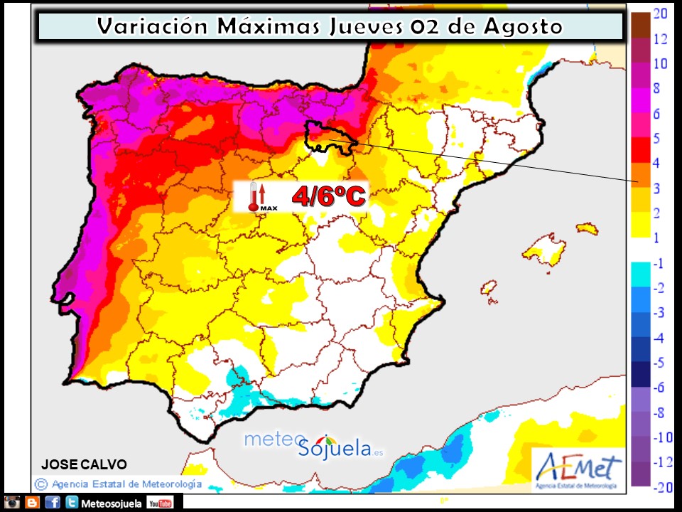 Modelo de precipitacion de AEMET.Meteosojuela