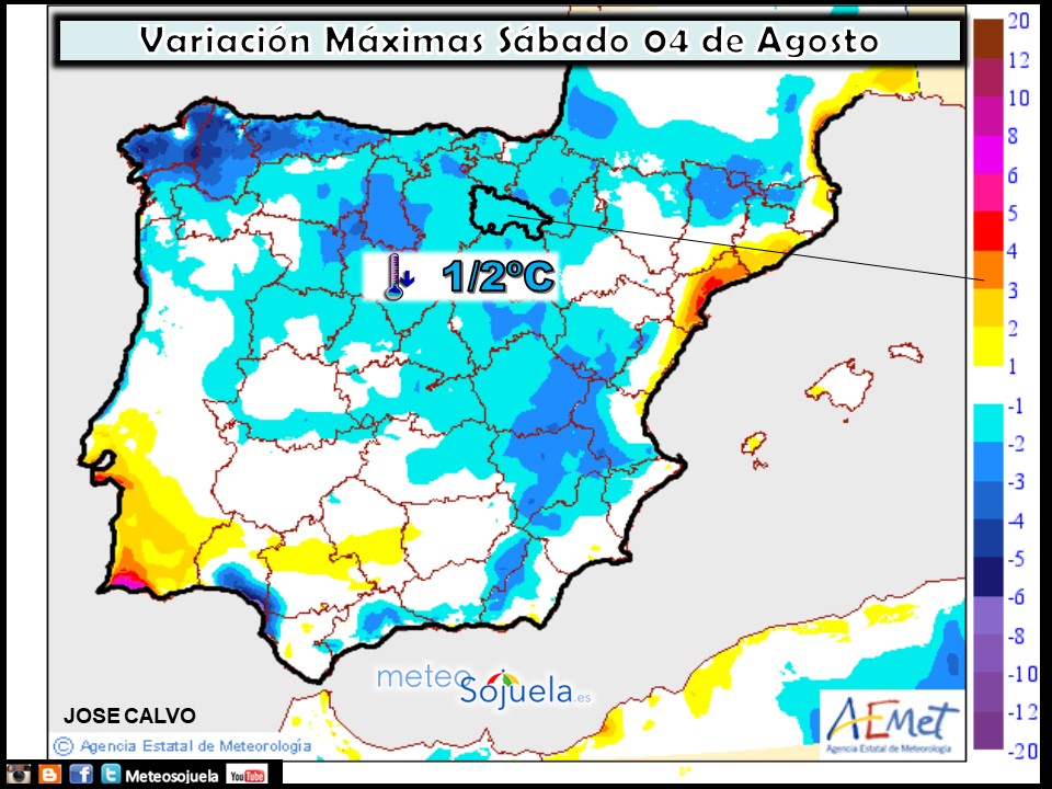 Modelo de precipitacion de AEMET.Meteosojuela