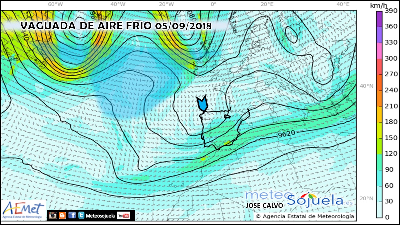 Vaguada. 300hPa.Meteosojuela