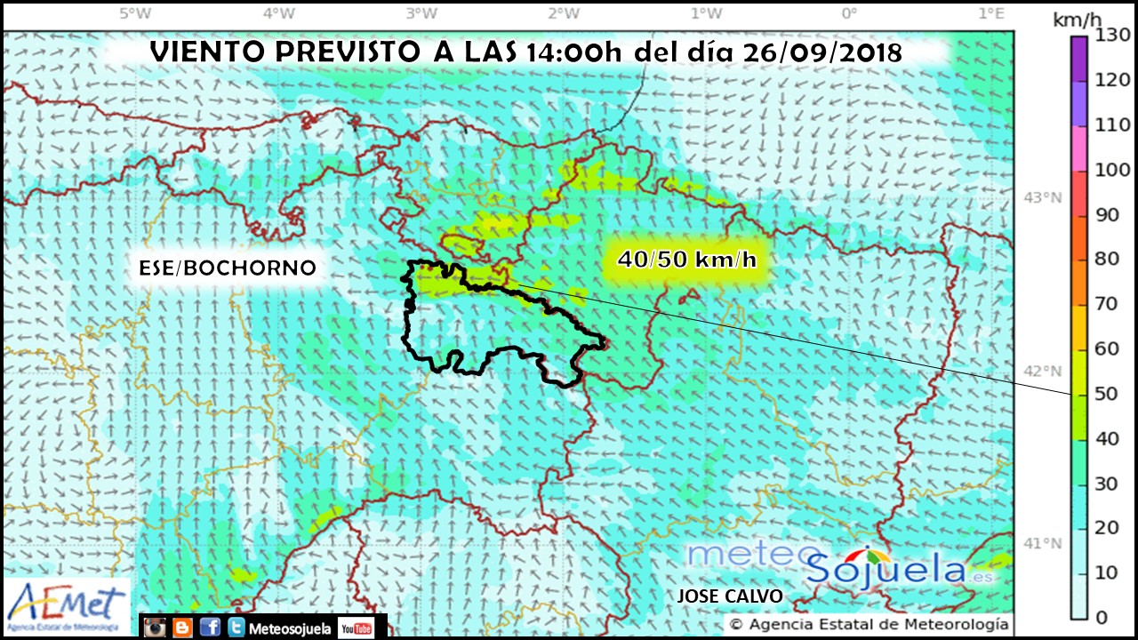 Modelo Harmonie de Vientos. Meteosojuela