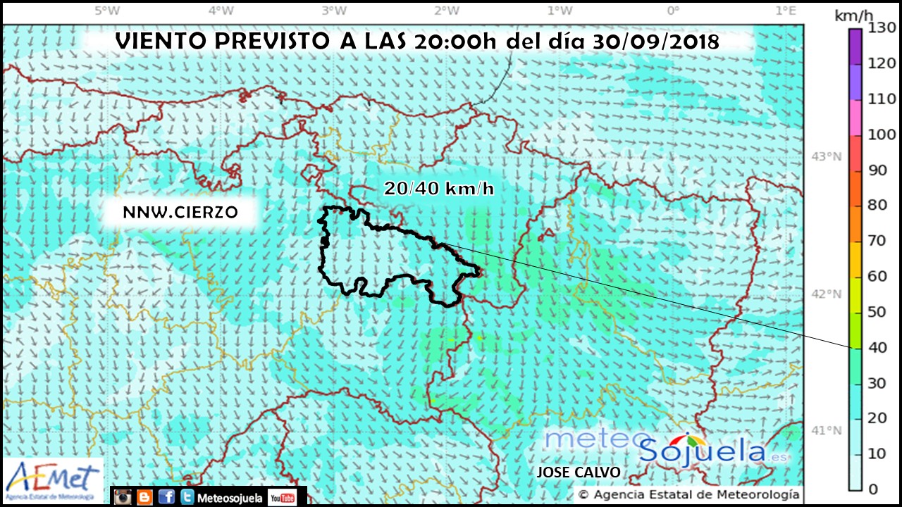 Modelo Harmonie de Vientos. Meteosojuela