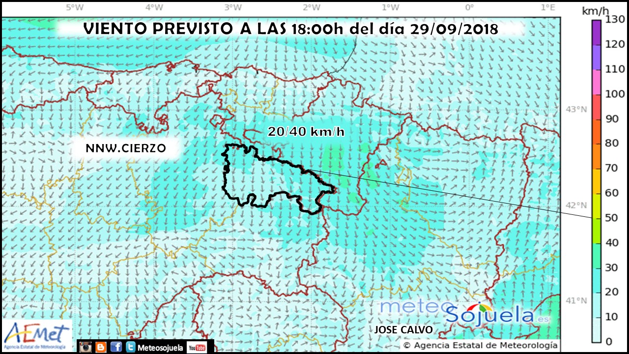 Modelo Harmonie de Vientos. Meteosojuela