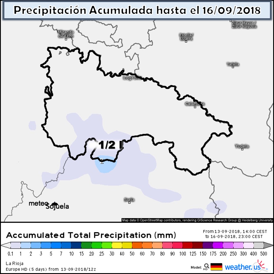 Modelo meteorologico de precipitación acumulada