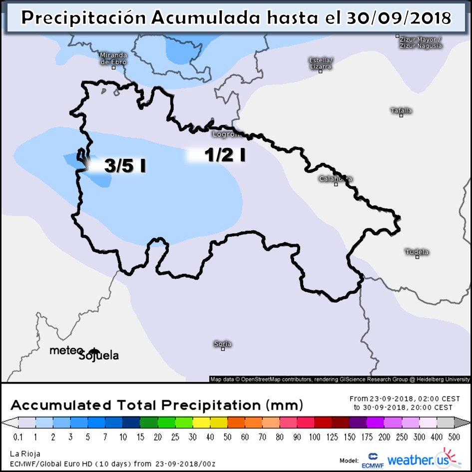 Modelo meteorologico de precipitación acumulada