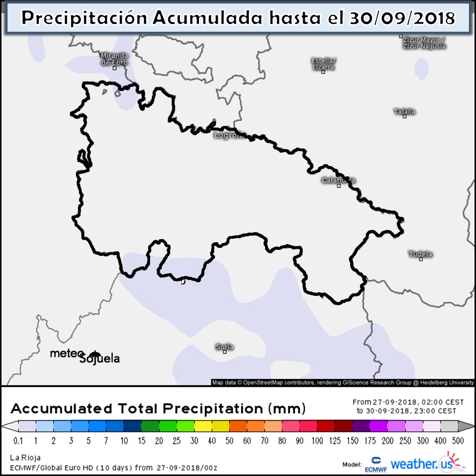 Modelo meteorologico de precipitación acumulada