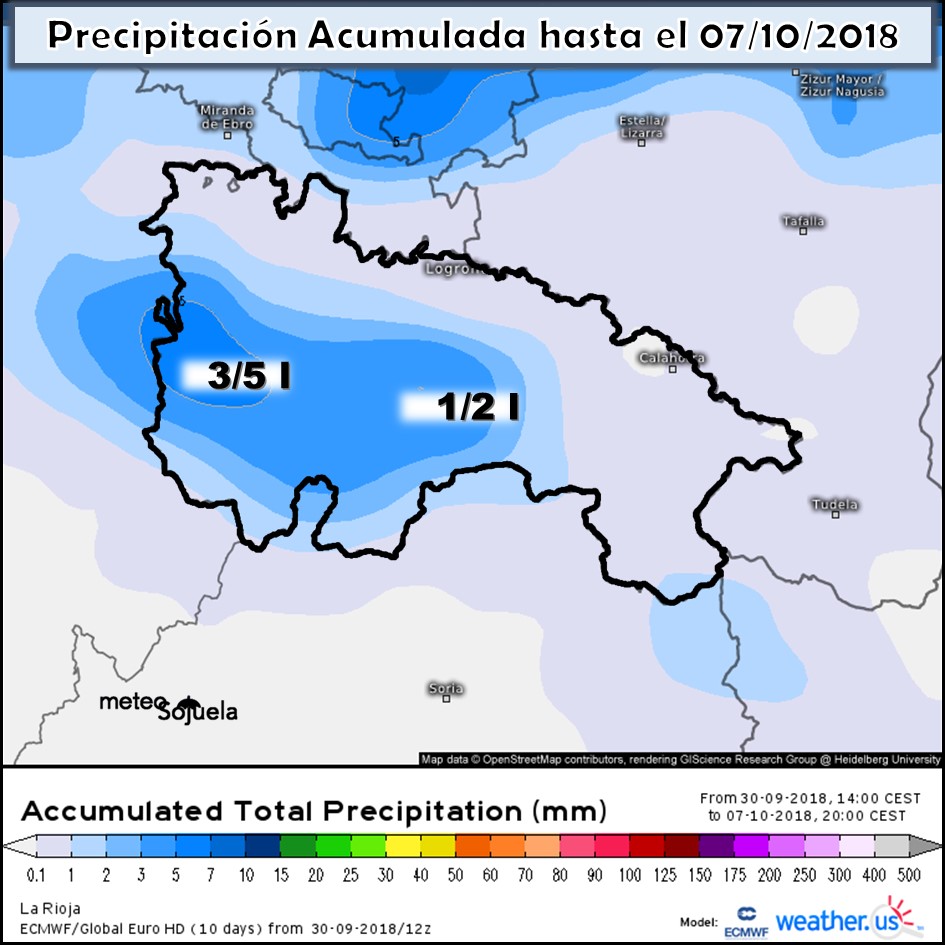 Modelo meteorologico de precipitación acumulada