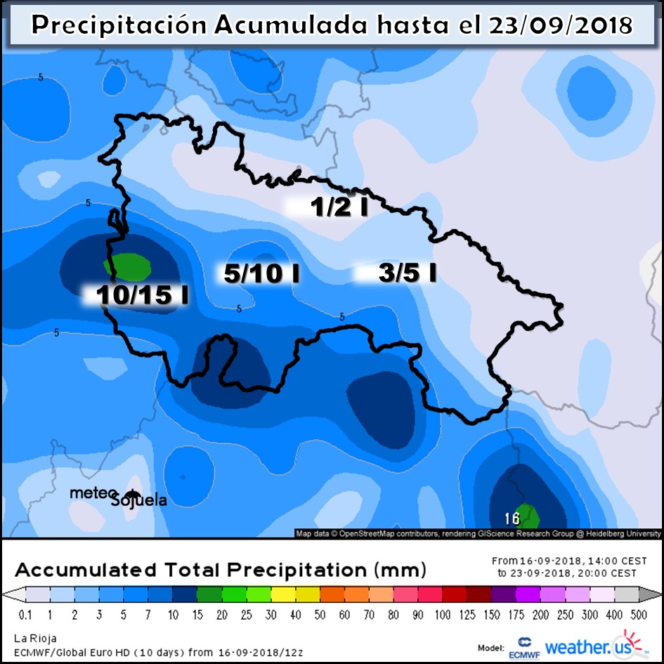 Modelo meteorologico de precipitación acumulada