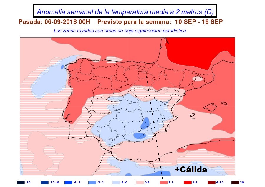 Anomalías en la temperatura y precipitación AEMET. Meteosojuela