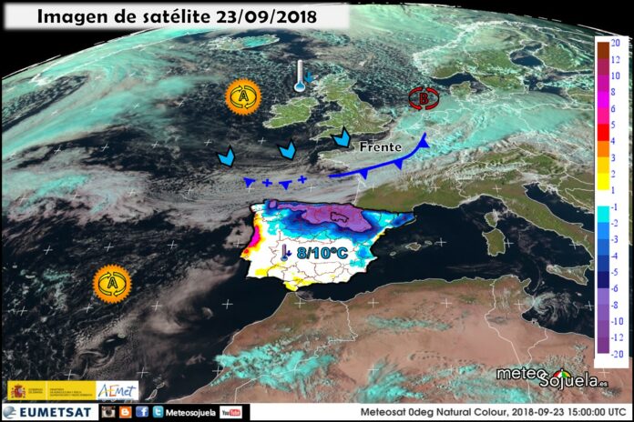 Frente y alivio térmico. Meteosojuela. Jose Calvo