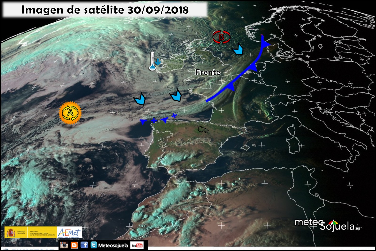 Frente y alivio térmico. Meteosojuela. Jose Calvo